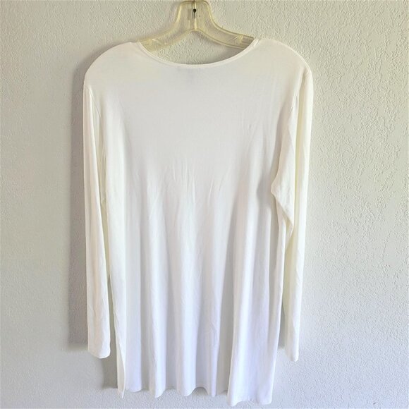 Eileen Fisher Jersey Crew Neck Long Top: size S/P - Picture 2 of 4